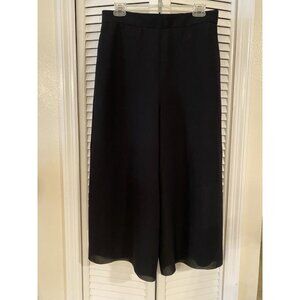 COS Woman’s Black Dress Pants Wide Leg Sz 6 Career Minimalist Chiffon
